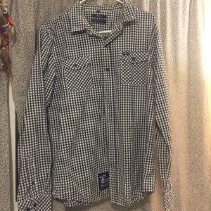 Men's Lrg checkered shirt