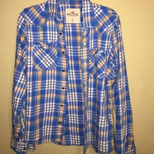 Hollister button up, pearl buttons