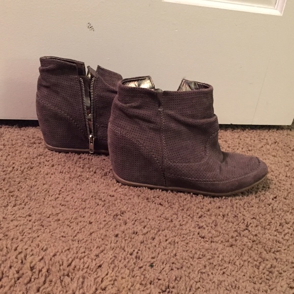 Grey Dolce Vita wedge booties Size 8