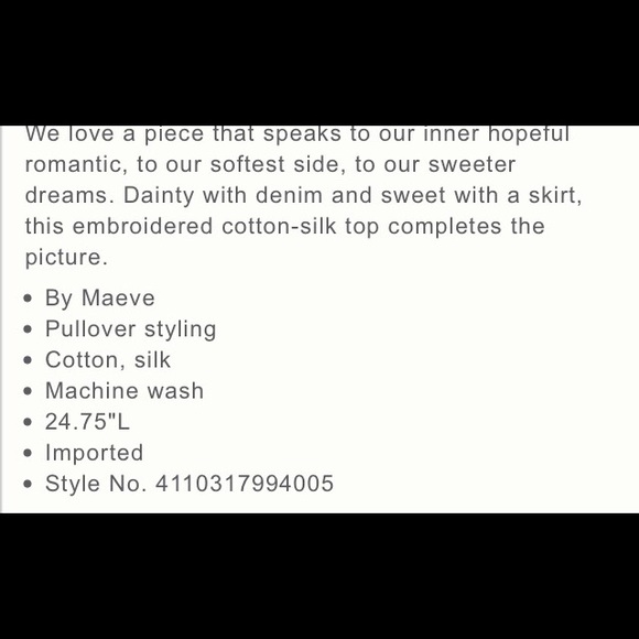 New anthropologie Lavinia blouse lace detail - Picture 4 of 4