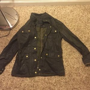 J crew dark green downtown field jacket