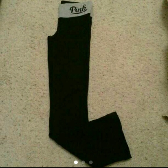 VS PINK black boot cut yoga pants