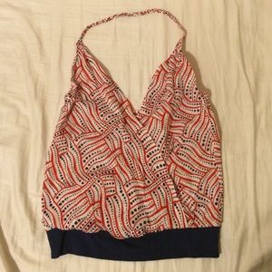 Vintage backless halter top