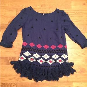 Anthropologie Tassel Tunic size 6