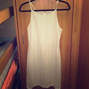 White crocheted dress