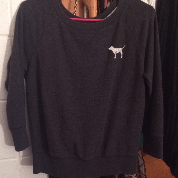 VS PINK SCOOP NECK HALF SLEEVE SHIRT