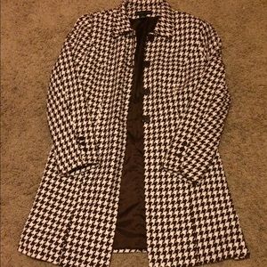 ٠Houndstooth pea coat٠