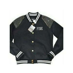 PINK Victoria Secret's Studded Varsity Jacket