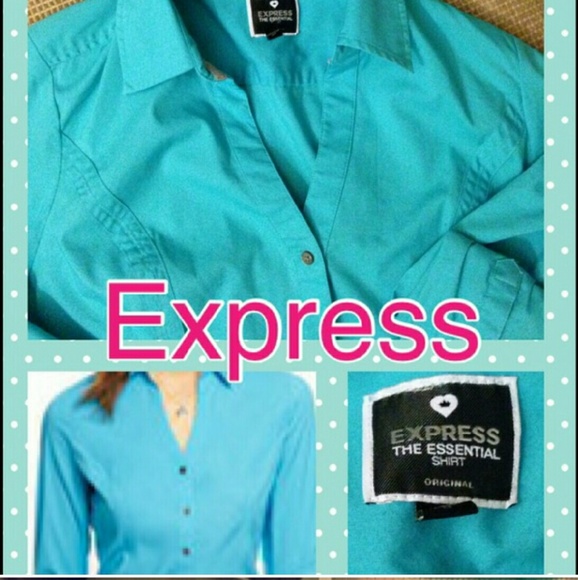 Express Blue Essential Button ups