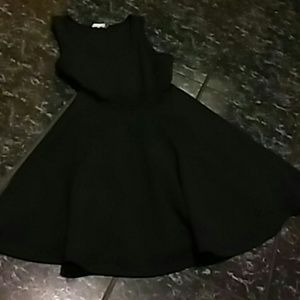 Black skater skirt dress