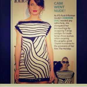 Black and white box dress