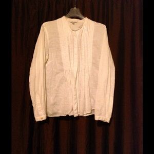 White button up blouse