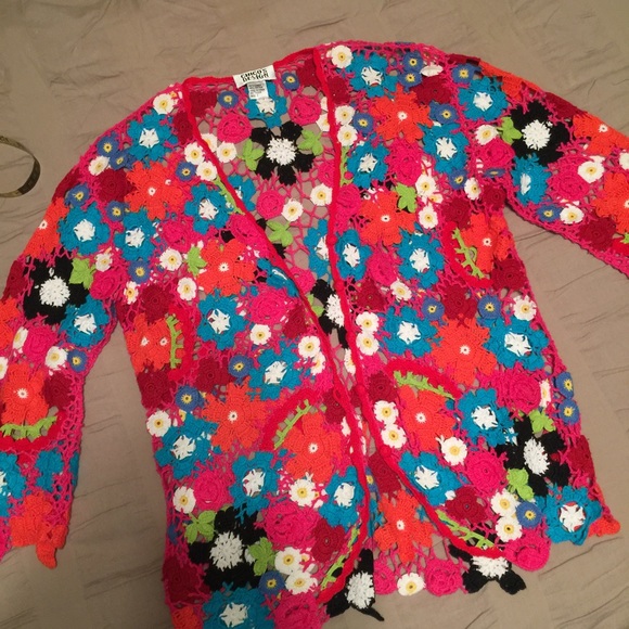 Chico's crochet cardigan