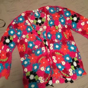 Chico's crochet cardigan