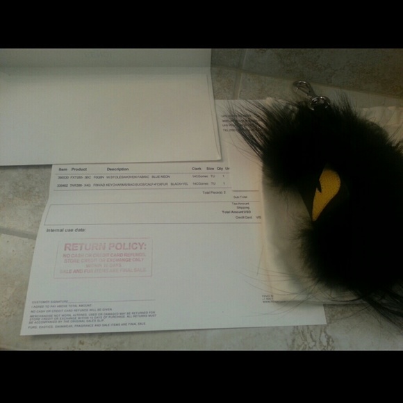 ***SOLD*** AUTH Fendi Monster Bag Bug Fusto - Picture 3 of 4