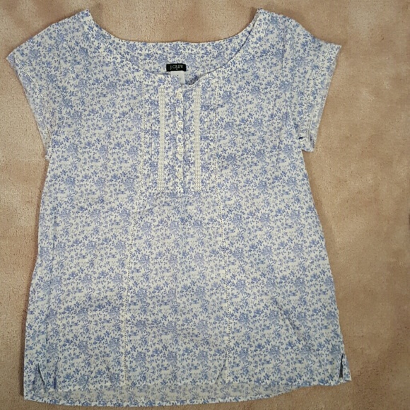 J crew  floral print top