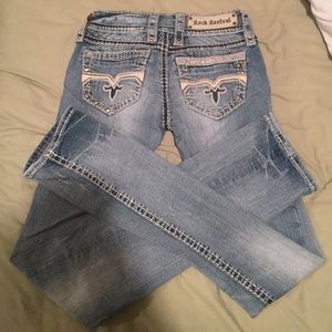 Light wash Rock Revival jeans