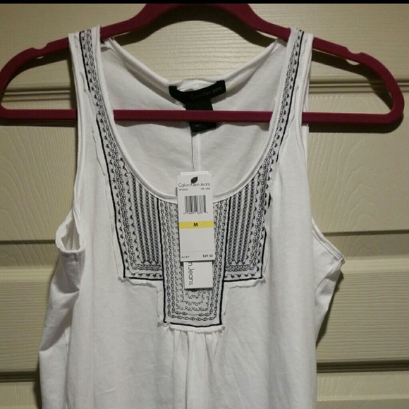 Calvin Klein embroidered tank top