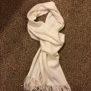 Soft and neutral cream scarf