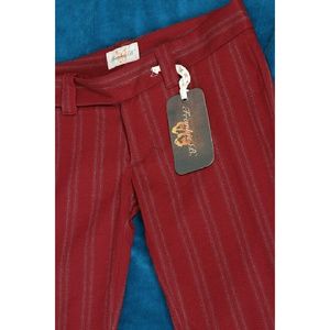 Frankie B. Red Striped Slacks