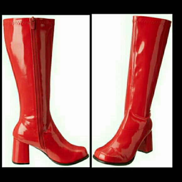 Red go go boots