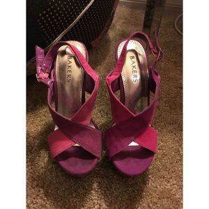 Bakers pink and purple heels