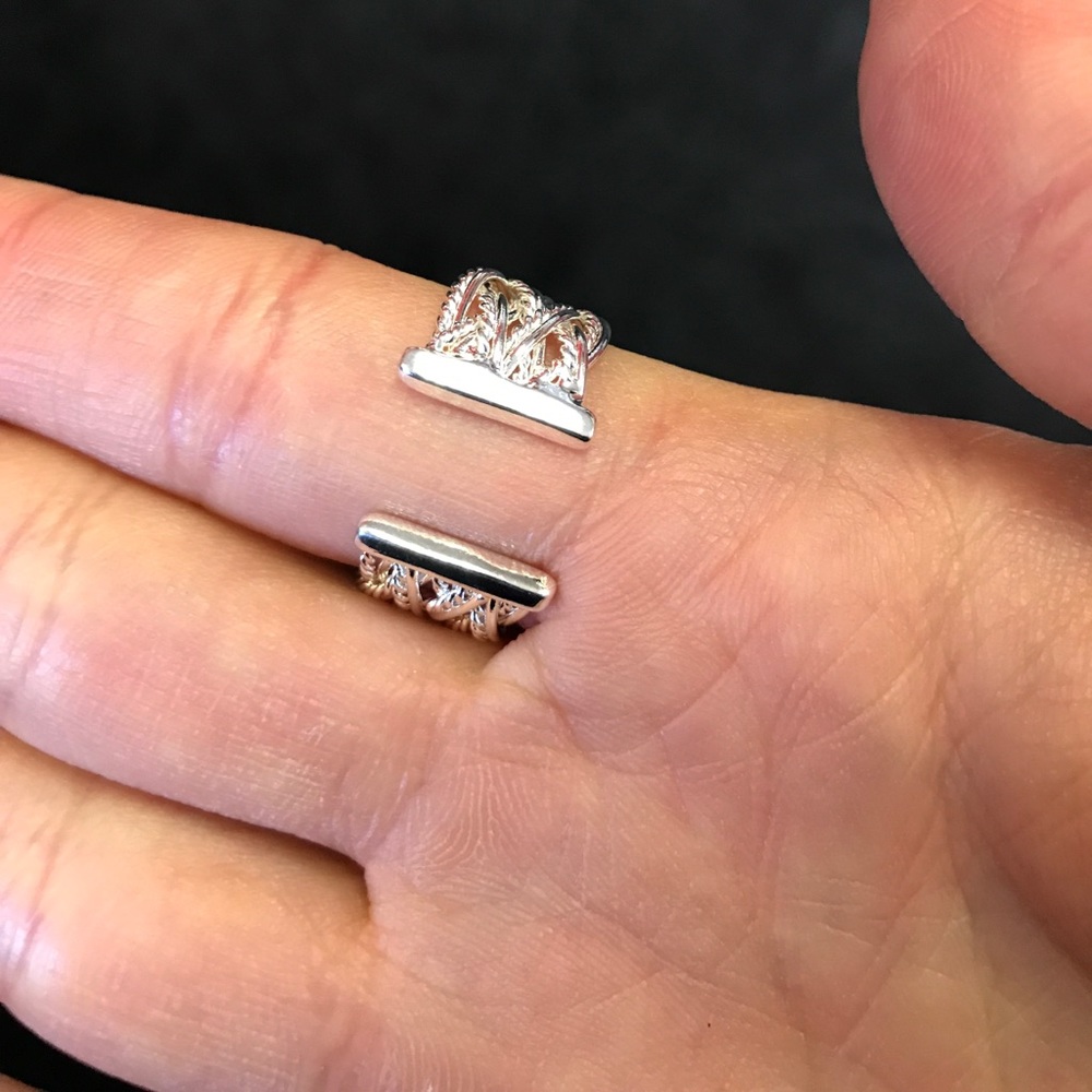 Silver twisted ring. 1 for $10 or two for $15 - Picture 4 of 4