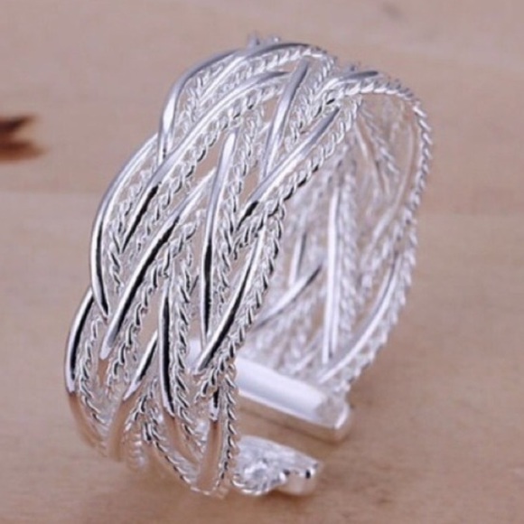 Silver twisted ring. 1 for $10 or two for $15 - Picture 3 of 4
