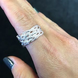 Silver twisted ring. 1 for $10 or two for $15