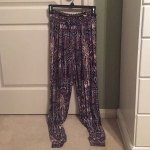Loose printed pants