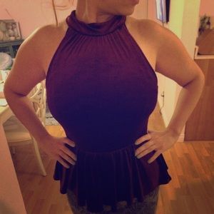 Don't mind the black lace sport bra under the top