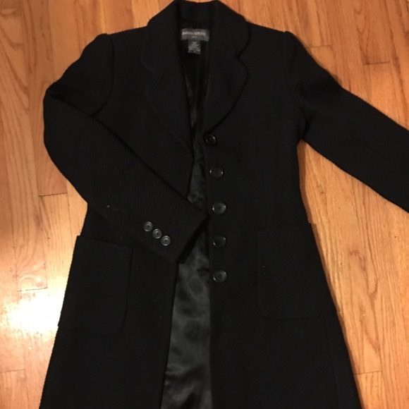 Banana republic long button up dress coat