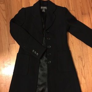 Banana republic long button up dress coat