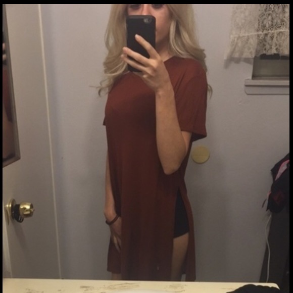 Burnt Orange Long Top