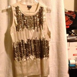 Sparkly sleeveless top