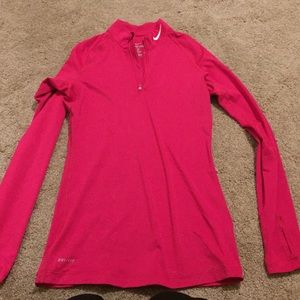 Nike fitted dri-fit quarter zip