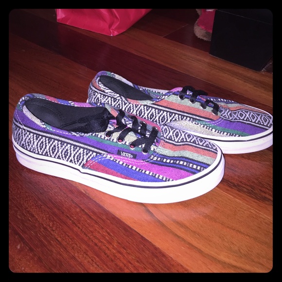 Aztec printed vans
