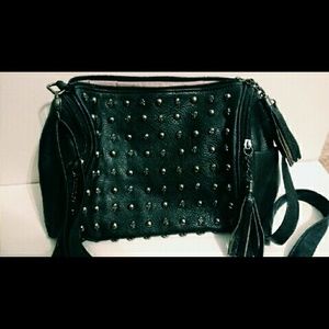 Skull studded bag
