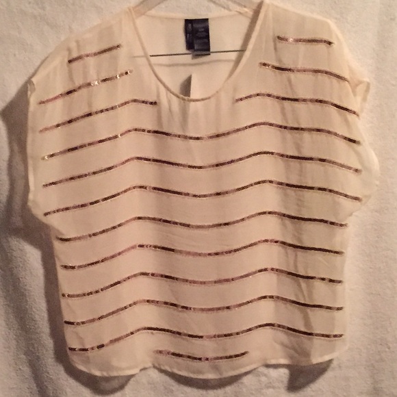 Brand-new with tags's cream and gold bling