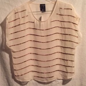 Brand-new with tags's cream and gold bling