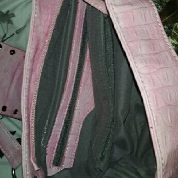 Pink bling camo purse