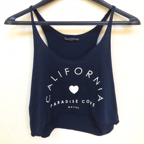 ✨BRANDY MELVILLE PARADISE COVE CROPPED TANK✨