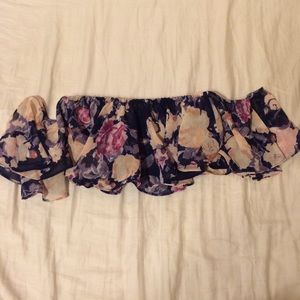 Floral off the shoulder top