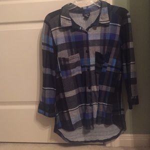 Soft dark Plaid shirt