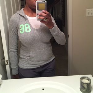 Gray Victoria's Secret PINK pullover hoodie