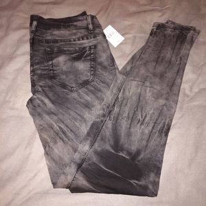multicolored skinny jeans