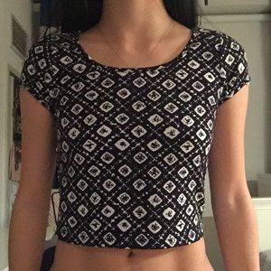 Printed Crop Top