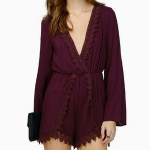 TOBI Plum Spring Awakening Romper