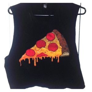 Pizza muscle/crop top