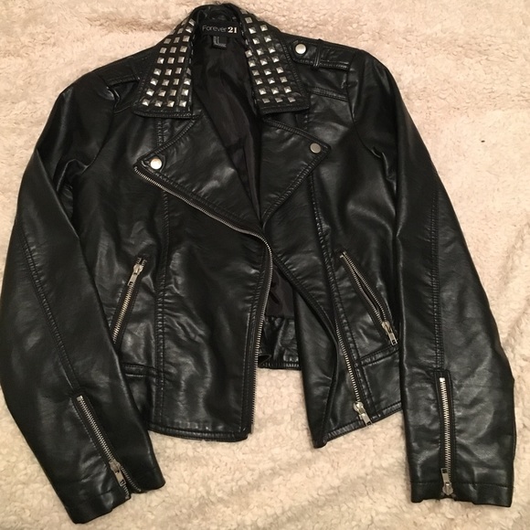 Forever 21 leather jacket - Picture 1 of 4